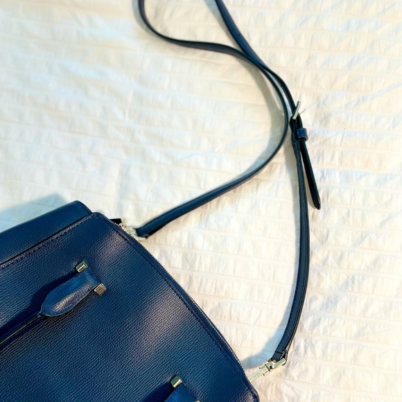 Kate Spade Sydney Small Double-Zip Blazer Blue Satchel Bag - Picture 10 of 16